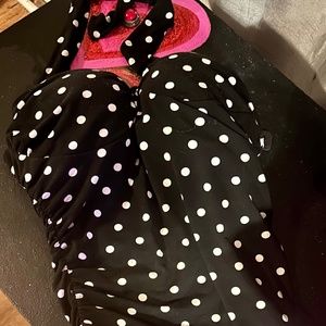 VS polkadot halter top with built-in bra, size 34D